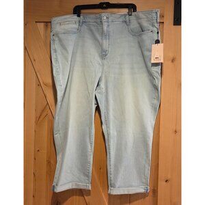 NYDJ Women Sz 28WP Rise Girlfriend Jean Hollywood Waistband 52x27"
